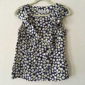 Anthro (Portrait of a Girl) Dot Print Blouse